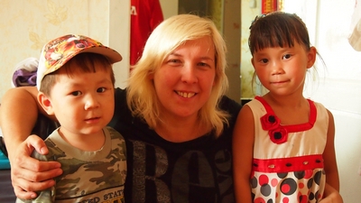 Marite koos handi lastega