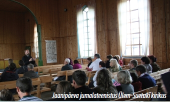 Jaanipäeva jumalateenistus Ülem-Suetuki kirikus